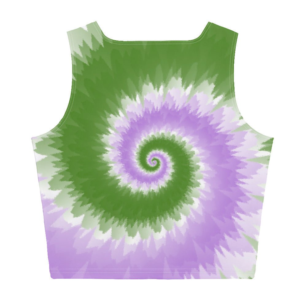 Crop Top - Tie Dye Spiral - Genderqueer - Klip Clop