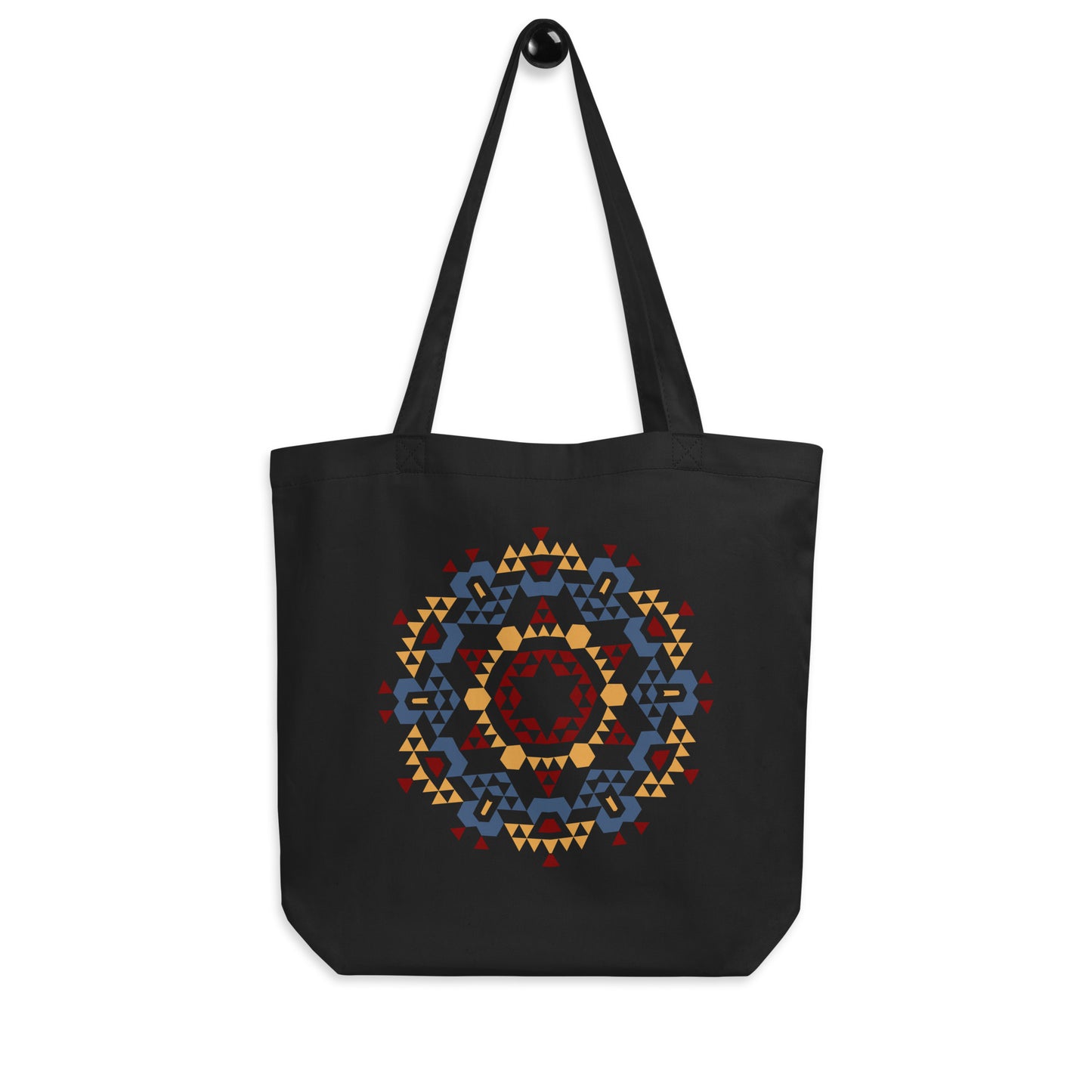 Eco Tote Bag- Aztec Orange and Red