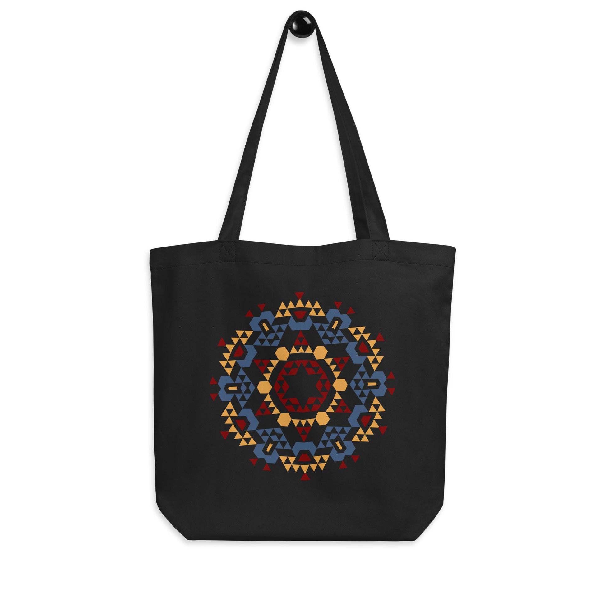 Eco Tote Bag- Aztec Orange and Red