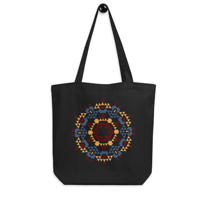 Eco Tote Bag- Aztec Orange and Red