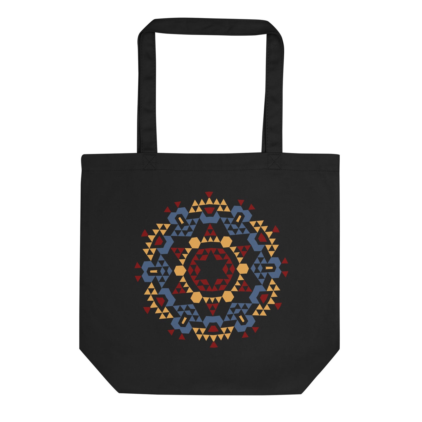 Eco Tote Bag- Aztec Orange and Red