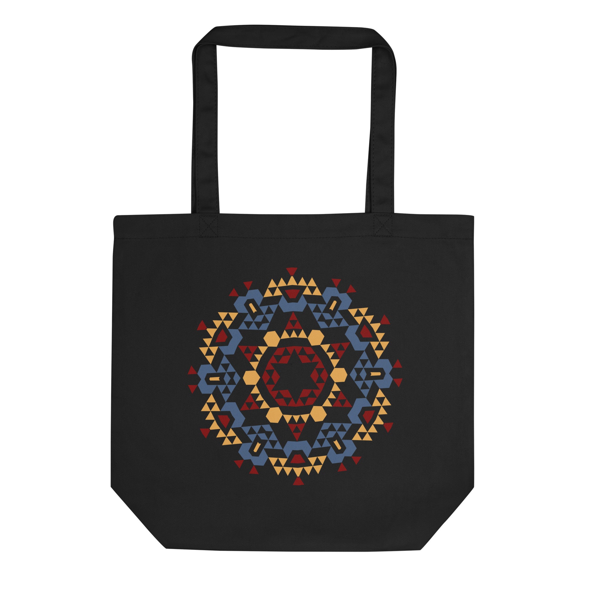 Eco Tote Bag- Aztec Orange and Red