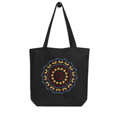Eco Tote Bag- Aztec Orange and Blue