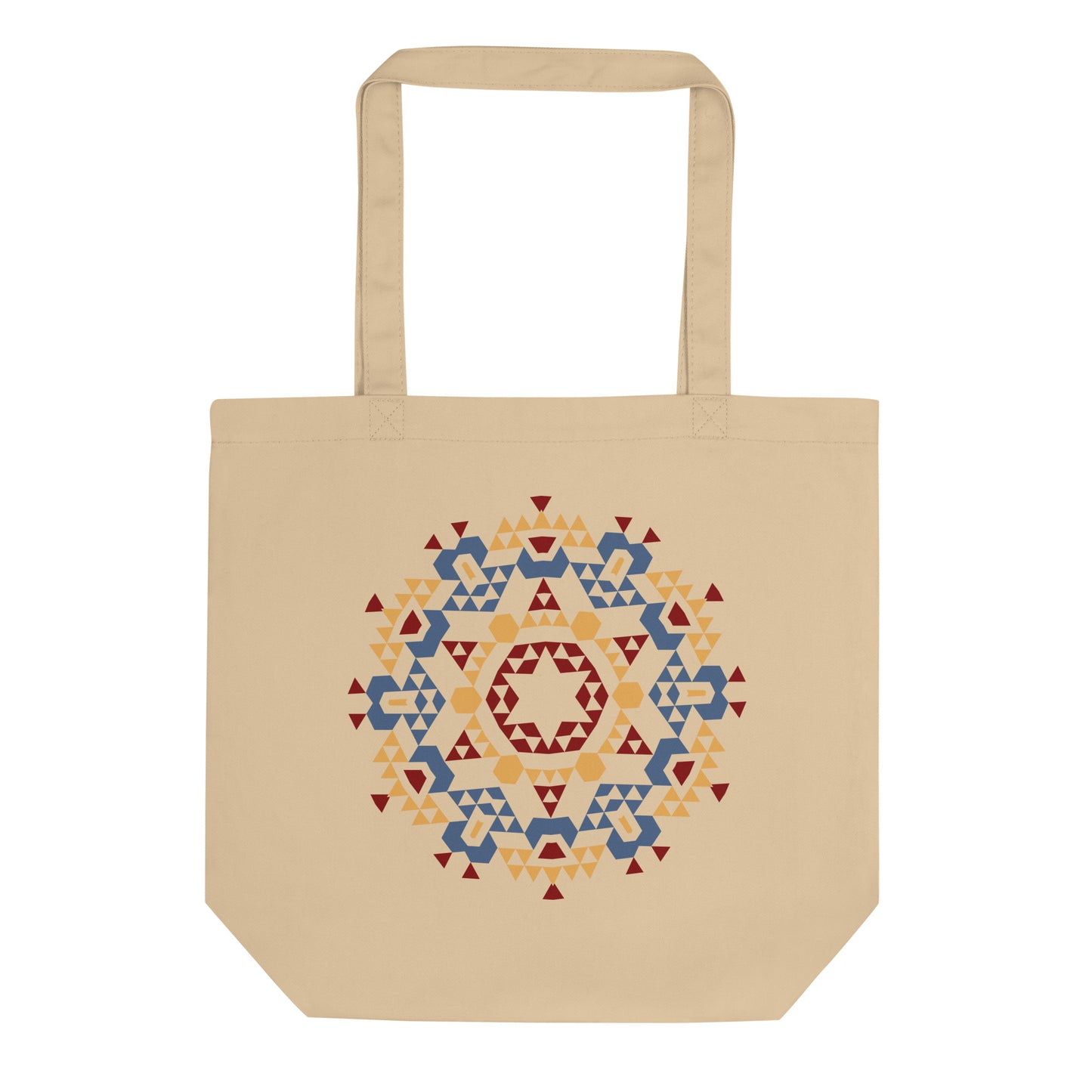 Eco Tote Bag- Aztec Orange and Red