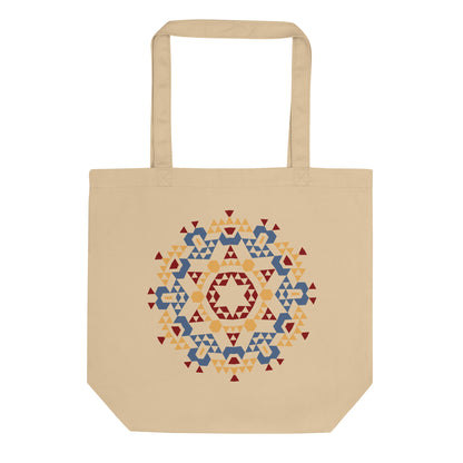 Eco Tote Bag- Aztec Orange and Red
