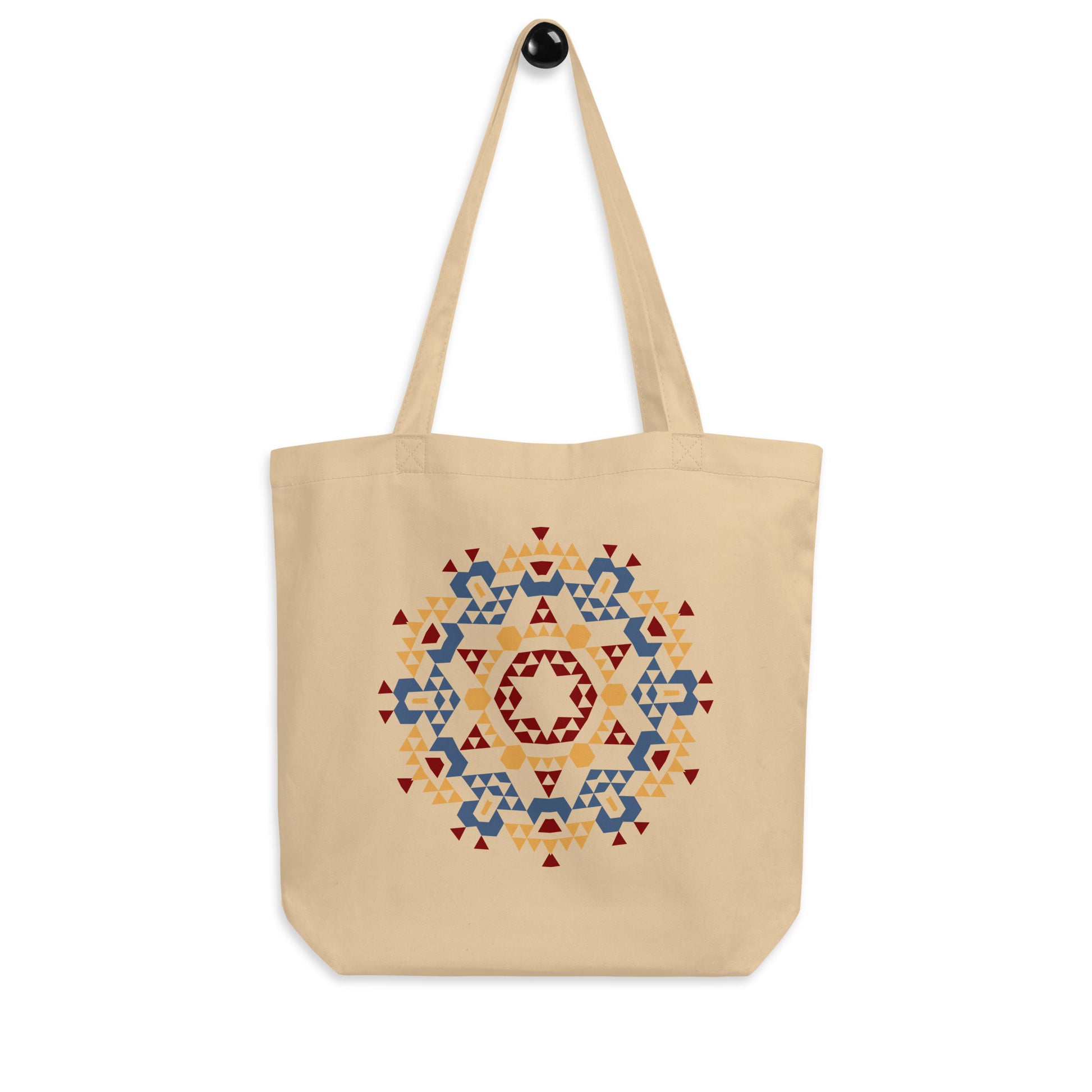 Eco Tote Bag- Aztec Orange and Red