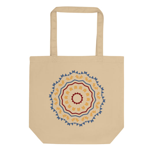 Eco Tote Bag- Aztec Orange and Blue