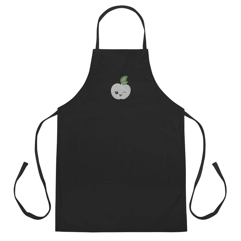 Embroidered Apron- Peach