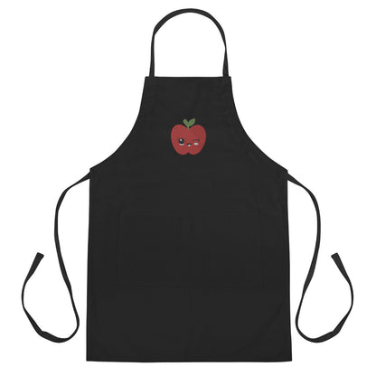 Embroidered Apron- Apple