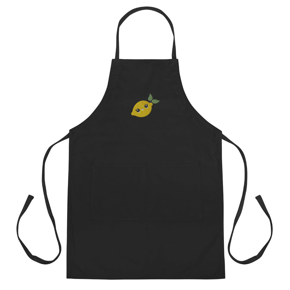 Embroidered Apron- Lime
