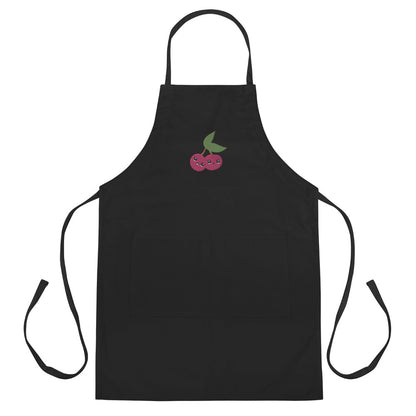 Embroidered Apron- Cherry