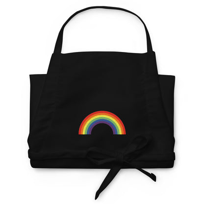 Embroidered Apron- Rainbow