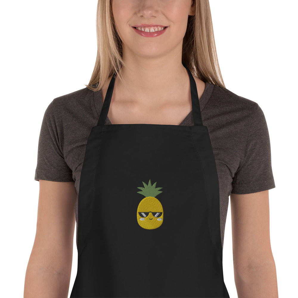 Embroidered Apron- Pineapple