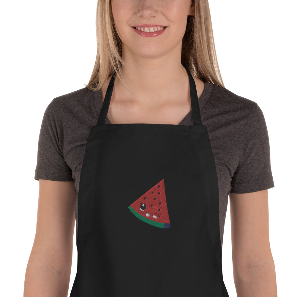 Embroidered Apron- Watermelon