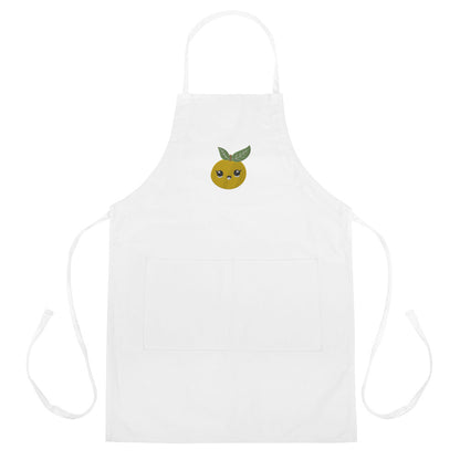 Embroidered Apron- Orange