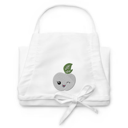 Embroidered Apron- Peach