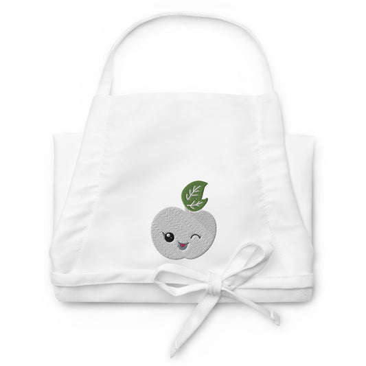 Embroidered Apron- Peach