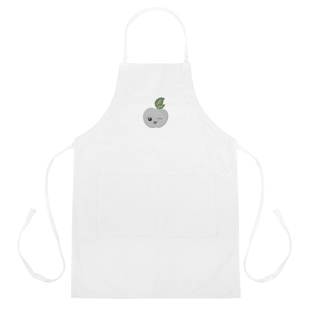 Embroidered Apron- Peach