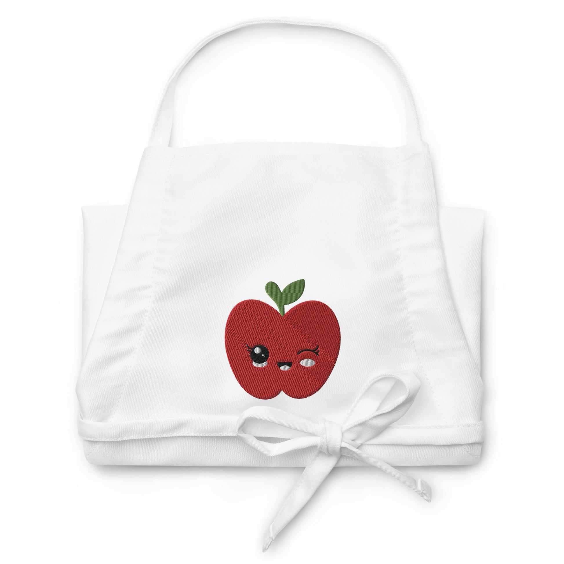 Embroidered Apron- Apple
