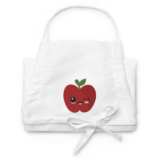 Embroidered Apron- Apple