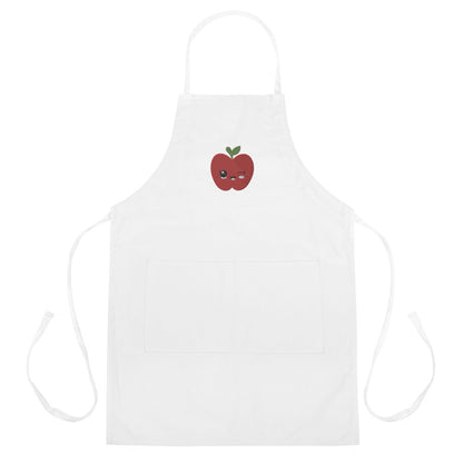 Embroidered Apron- Apple