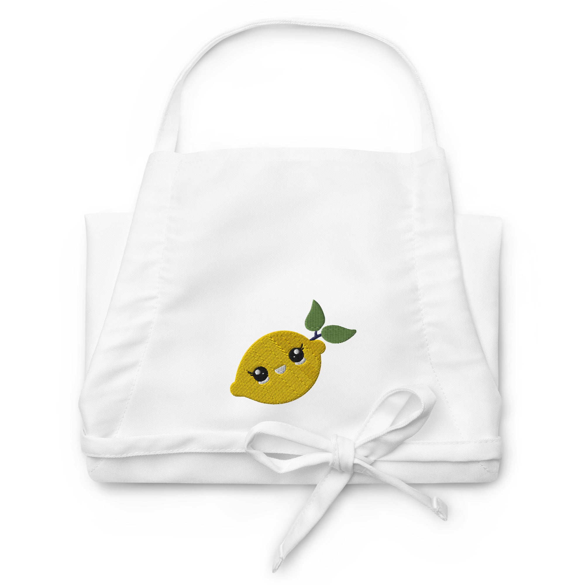 Embroidered Apron- Lime