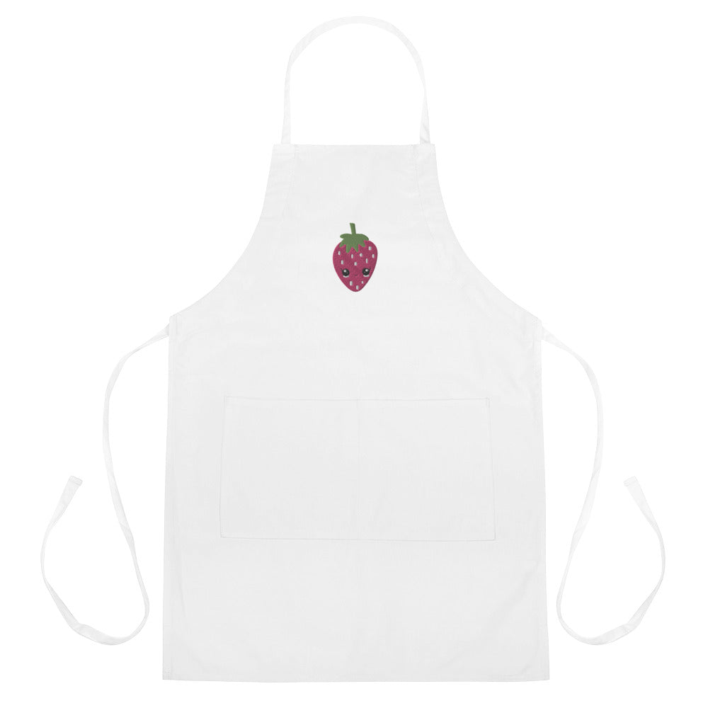 Embroidered Apron- Strawberry