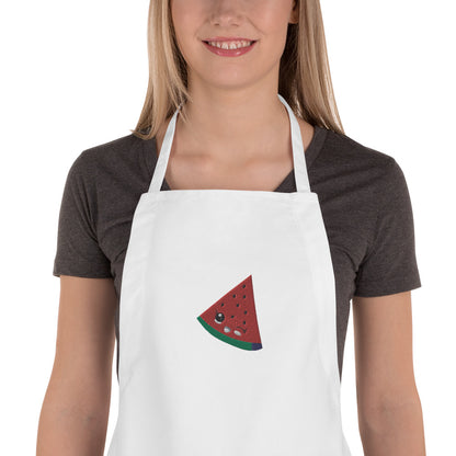 Embroidered Apron- Watermelon