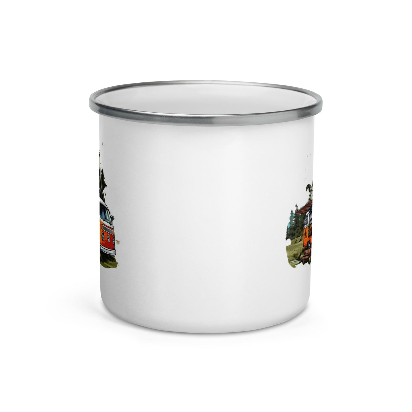 Enamel Mug- Vintage Camping Car II