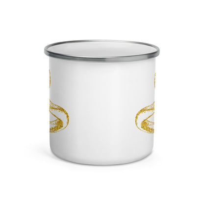 Enamel Mug- Golden Snake