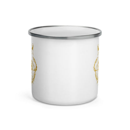 Enamel Mug- Golden Wolf