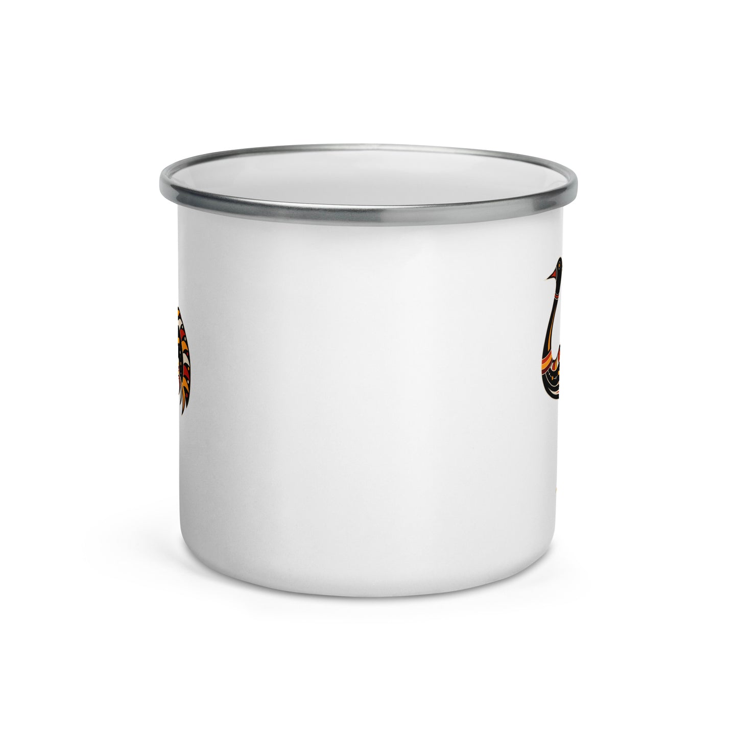 Enamel Mug- Australian Tribal Painting Ostrich