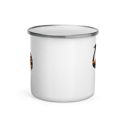 Enamel Mug- Australian Tribal Painting Ostrich