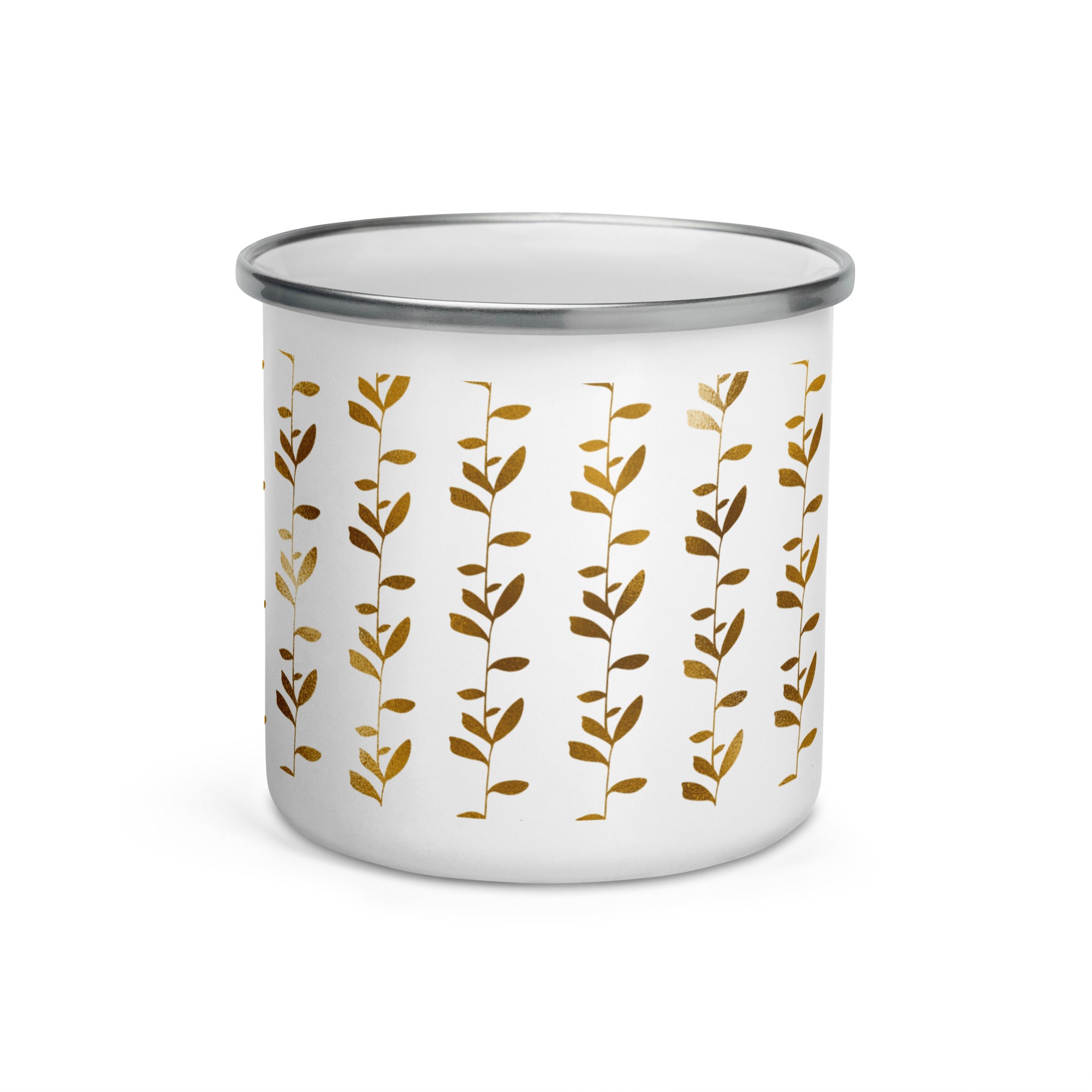 Enamel Mug- Golden Pattern 01