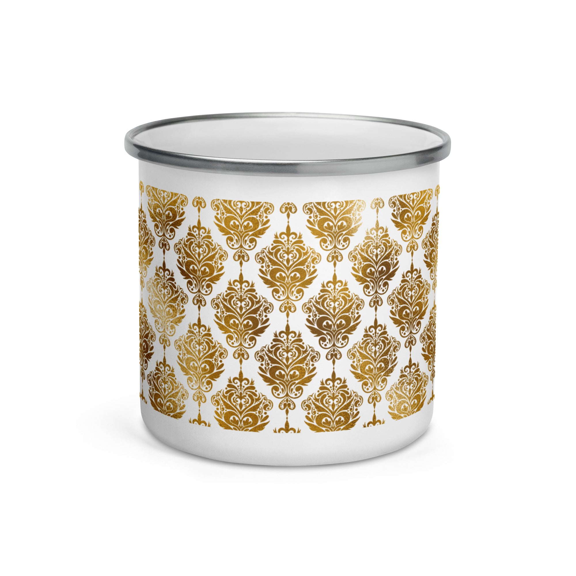 Enamel Mug- Golden Pattern 03