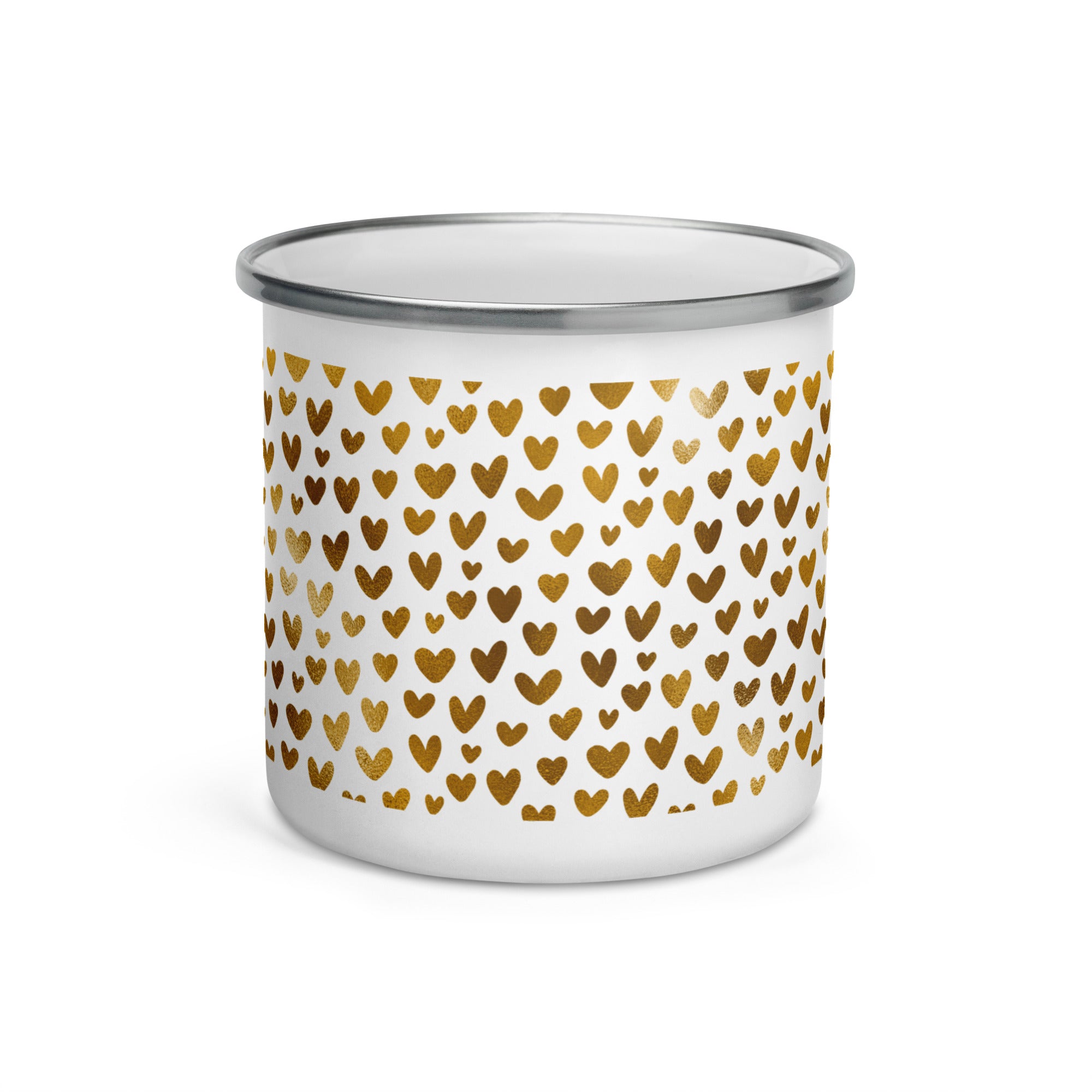 Enamel Mug- Golden Pattern 06