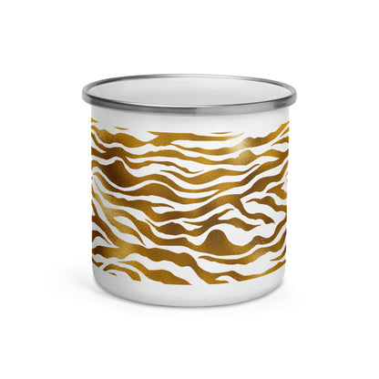 Enamel Mug- Golden Pattern VII