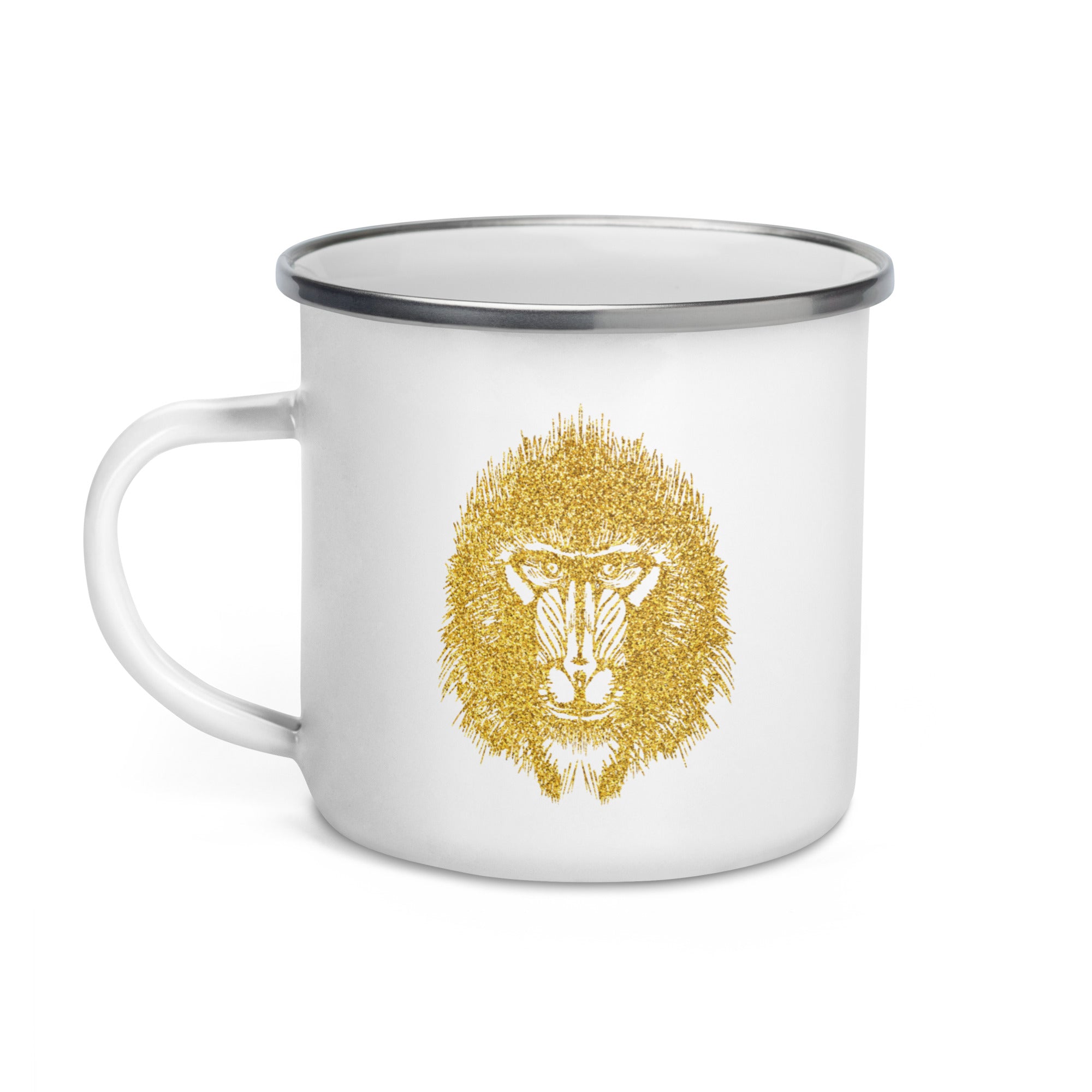 Enamel Mug- Golden Baboon