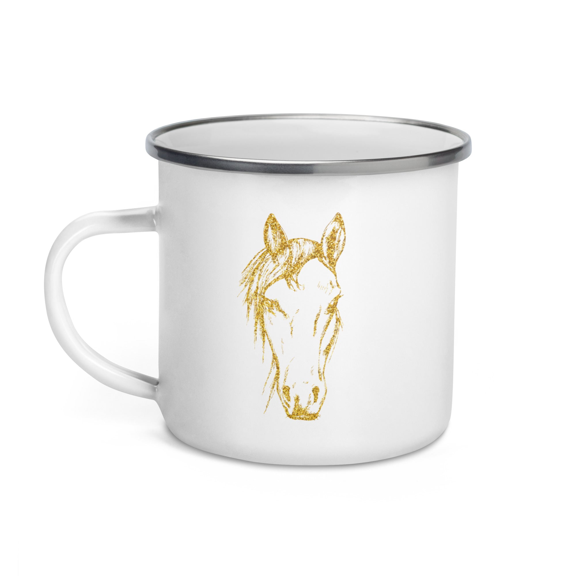 Enamel Mug- Golden Horse