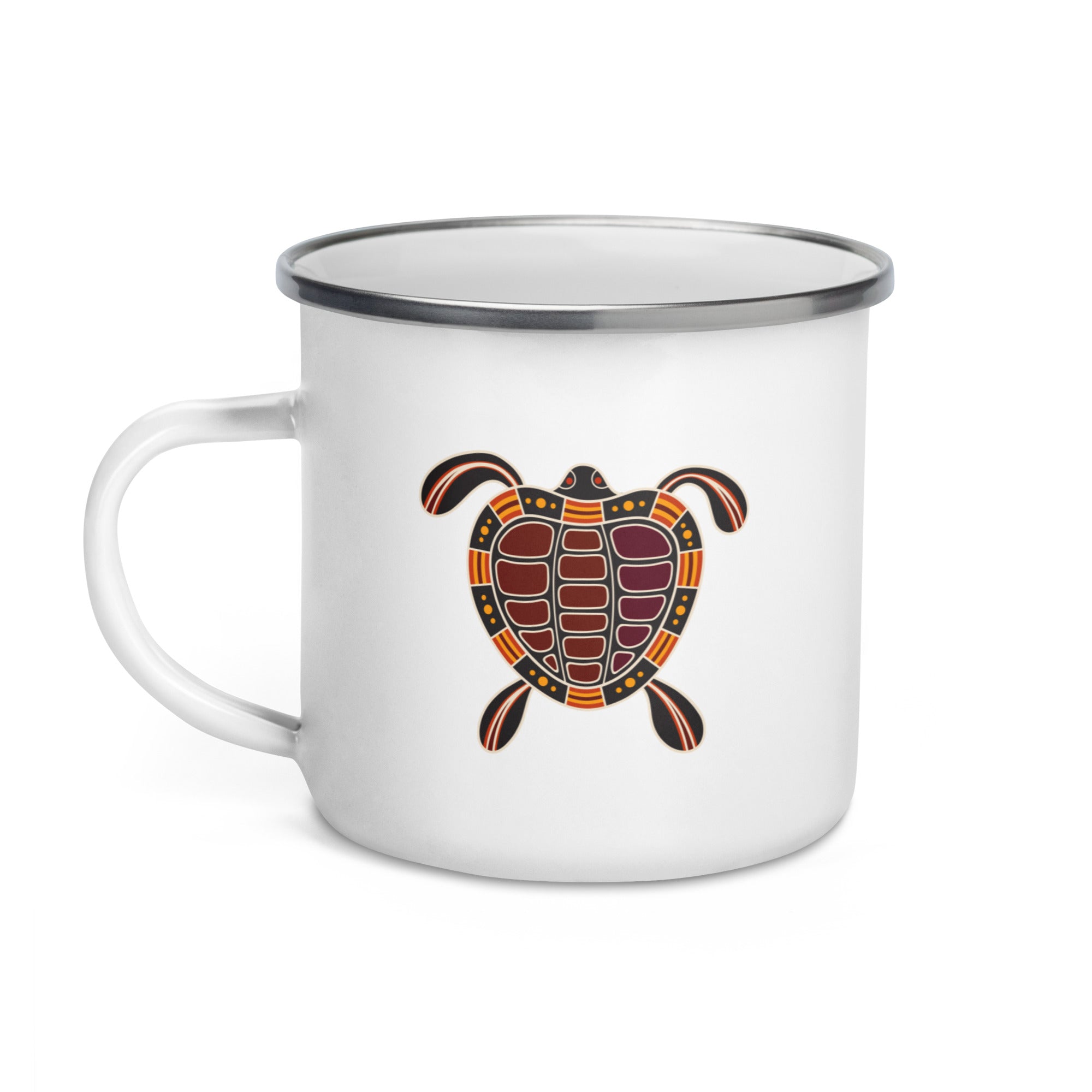 Enamel Mug- Australian Tribal Painting Turtle