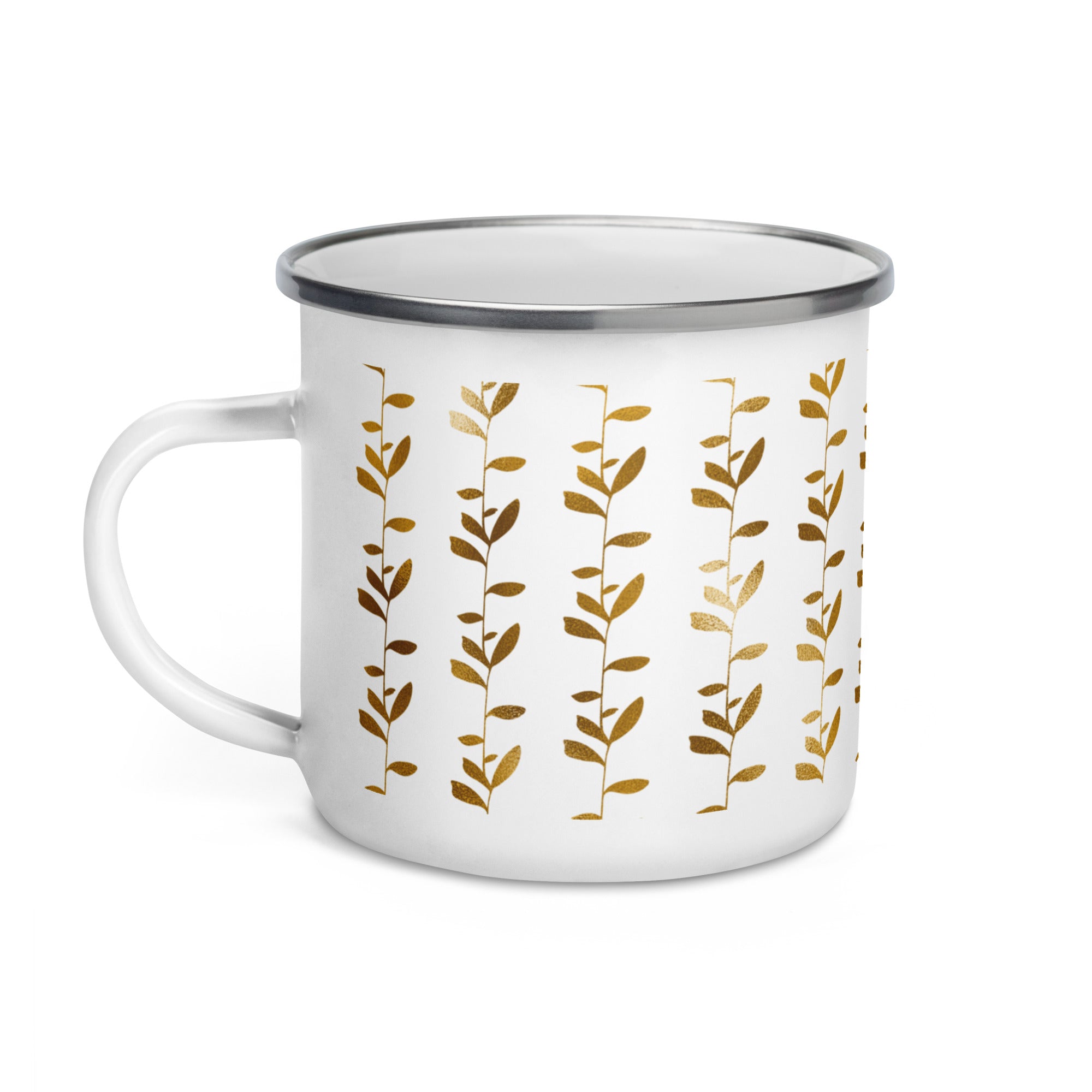 Enamel Mug- Golden Pattern 01