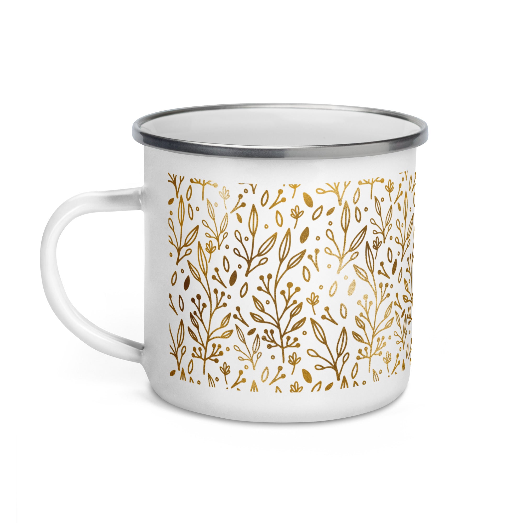 Enamel Mug- Golden Pattern 02