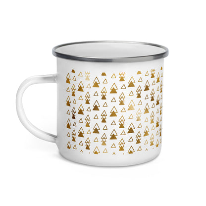Enamel Mug- Golden Pattern V