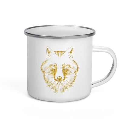 Enamel Mug- Golden Wolf