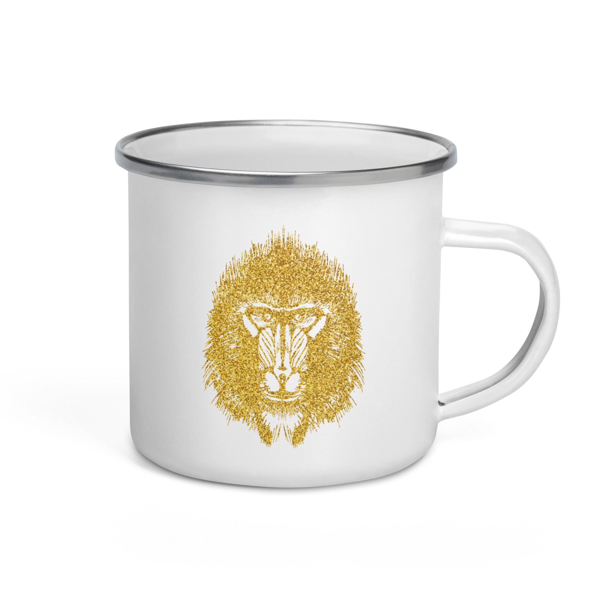 Enamel Mug- Golden Baboon