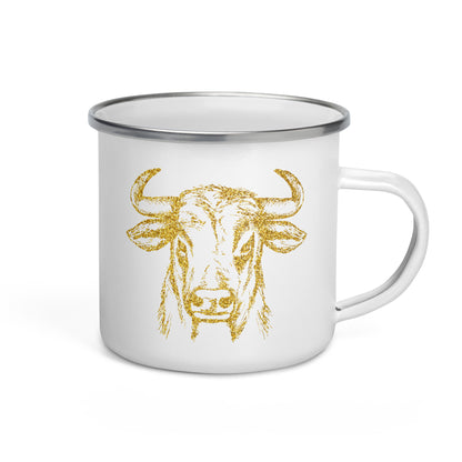 Enamel Mug- Golden Buffalo