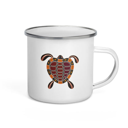 Enamel Mug- Australian Tribal Painting Turtle