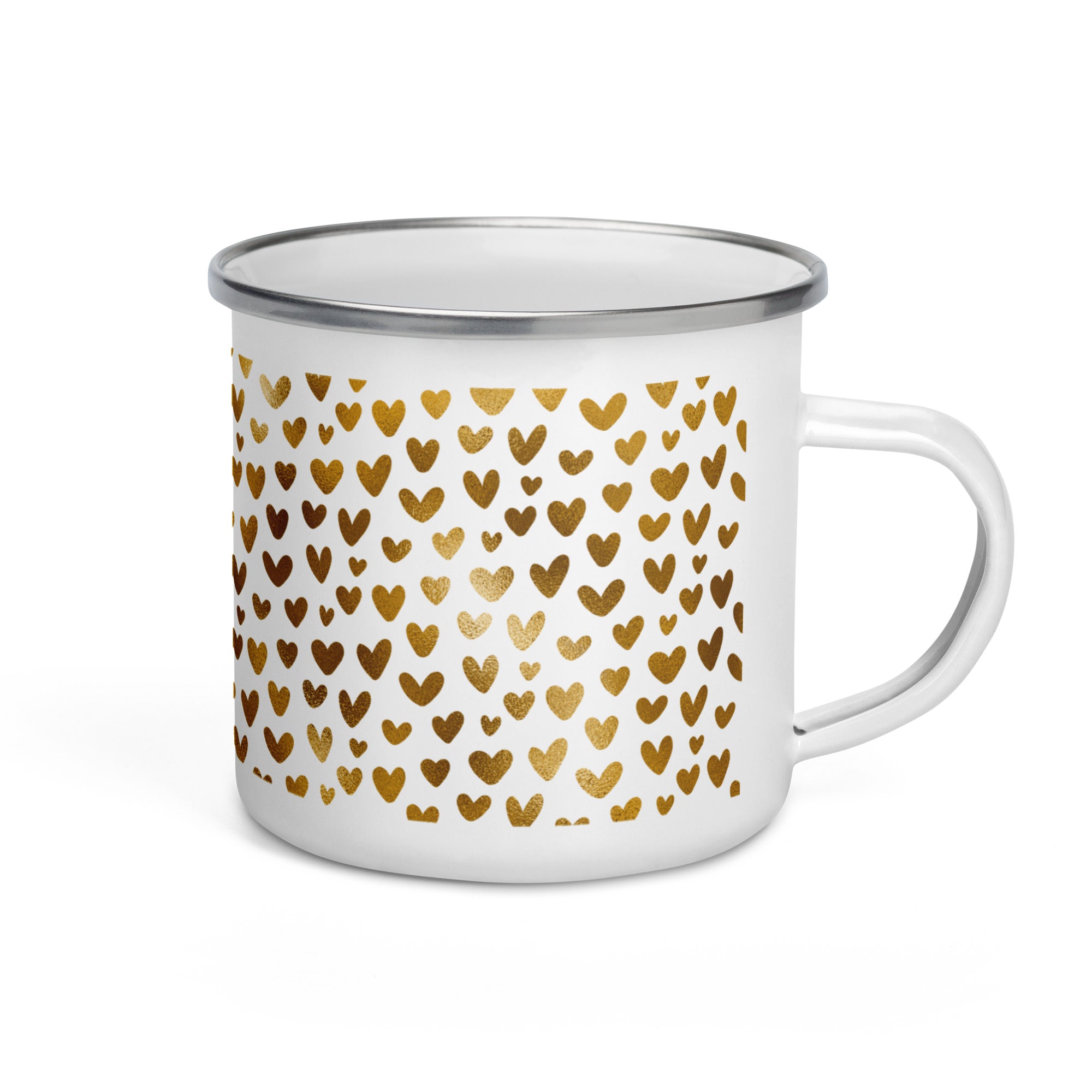Enamel Mug- Golden Pattern 06
