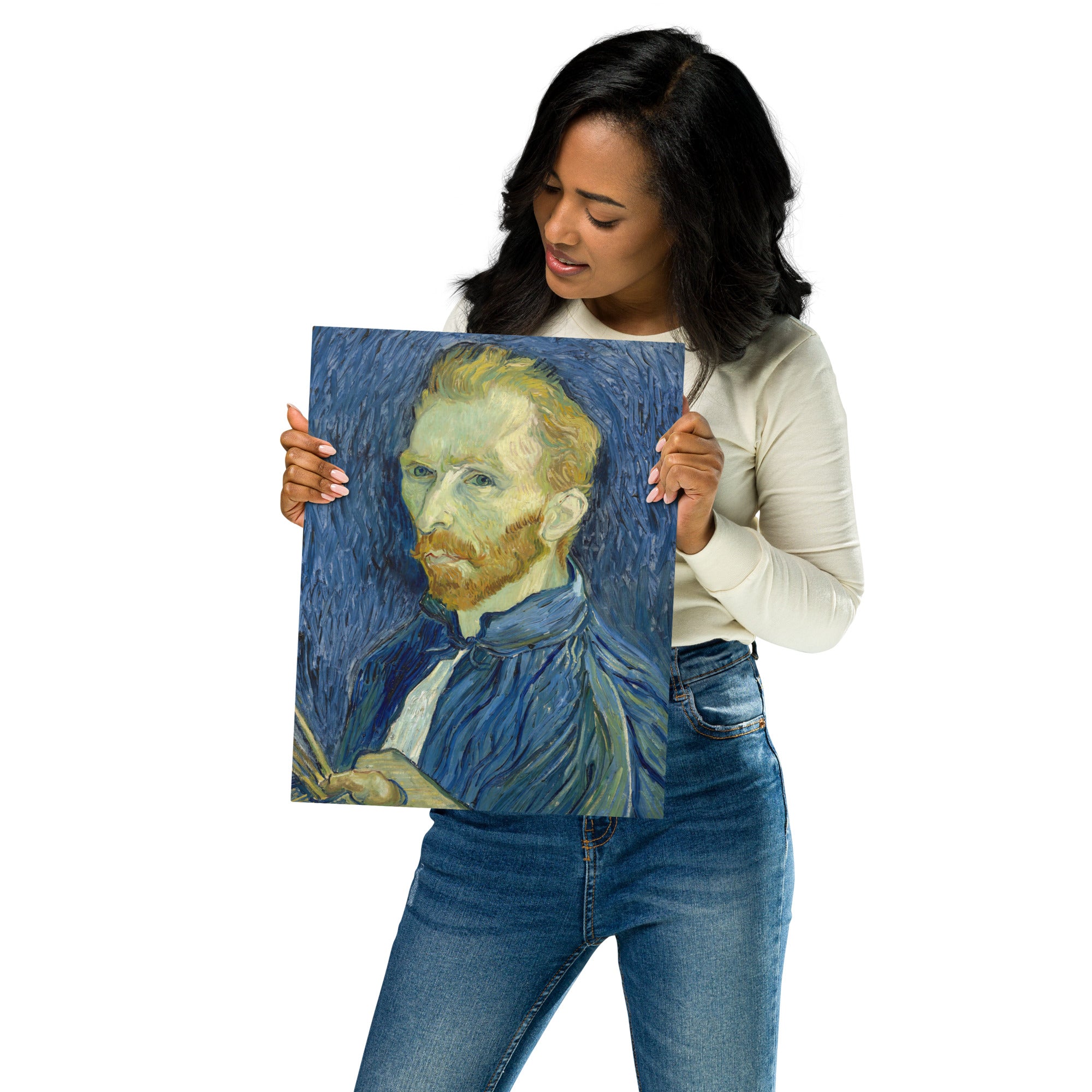 Metal prints-Vincent van Gogh-Dutch 1853-1890-Self-Portrait 1889