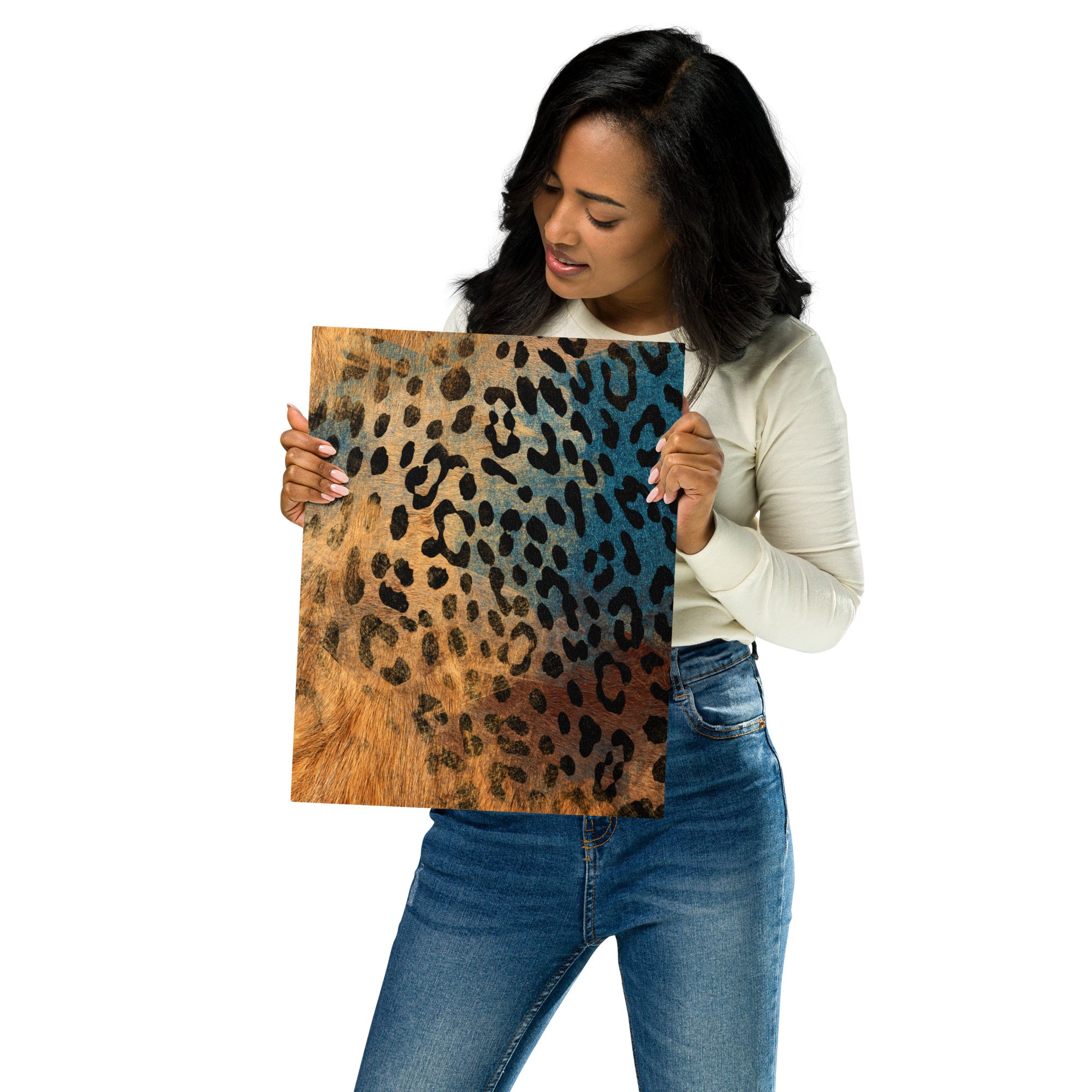 Metal prints-African safari Animal skin V